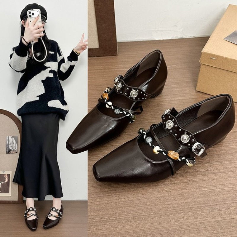 Street Fashion Shoes - 새로운 레트로 메리 제인 슈즈 여성용