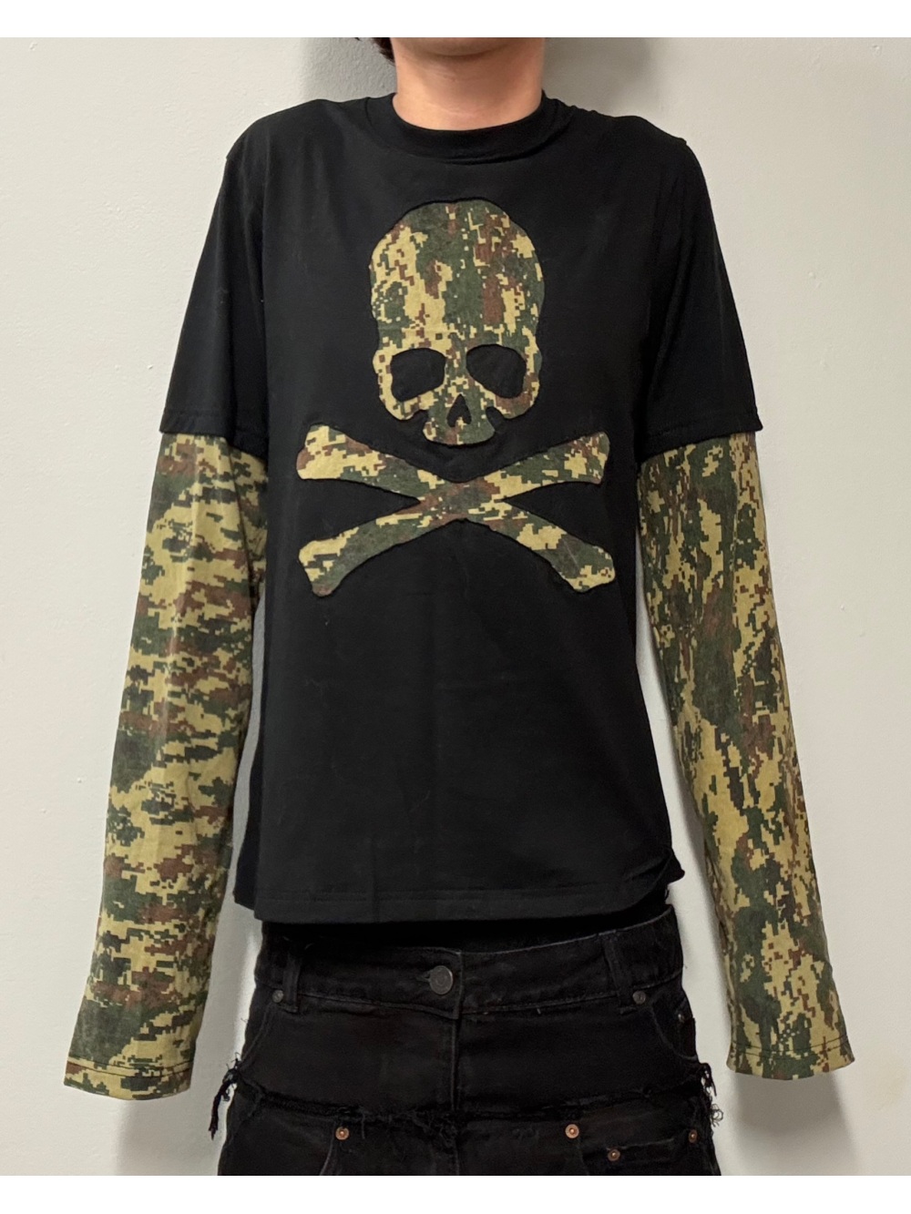 Street Fashion For Man - 2026 새로운 미국 복고풍 위장 해골