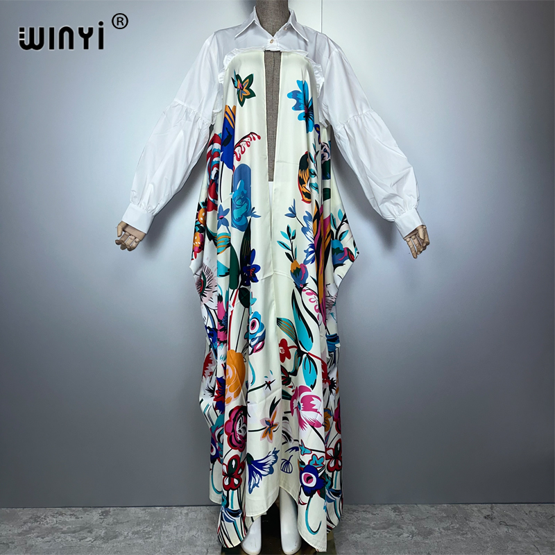 Street Fashion Dubai - 여성용 WINYI 가디건 아프리카 스타일 긴팔