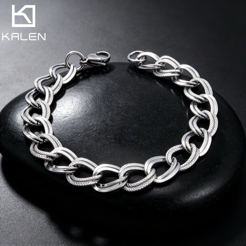 Fashion Street Singapore - 칼렌 미니멀리즘 스트리트 스타일 남성용 스테인리스