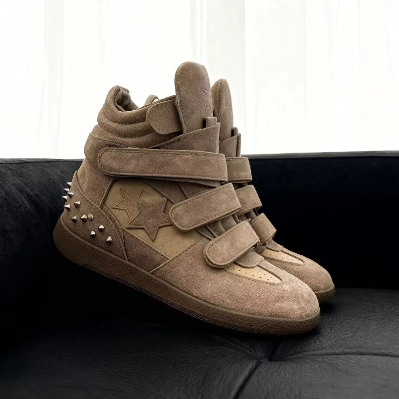 Street Fashion High End - 여성 럭셔리 디자이너 앵클 부츠 하이탑