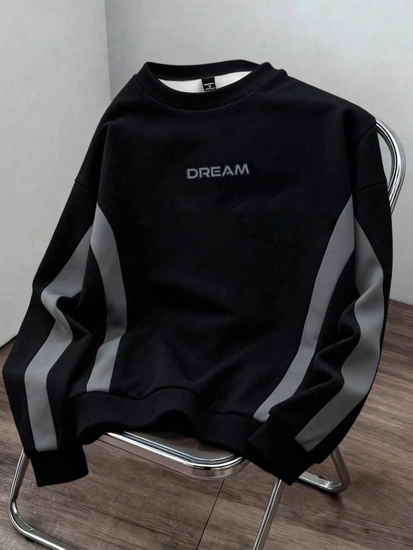 Fashion Streetwear - 가을/겨울 남성용 레터 프린트 라운드넥 스웨트셔츠
