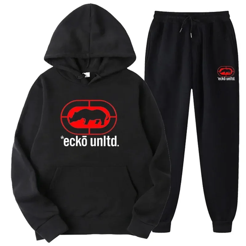 Street Fashion Urban - 에코 언리미티드 라이노 로고가 새겨진 스웨트셔츠와