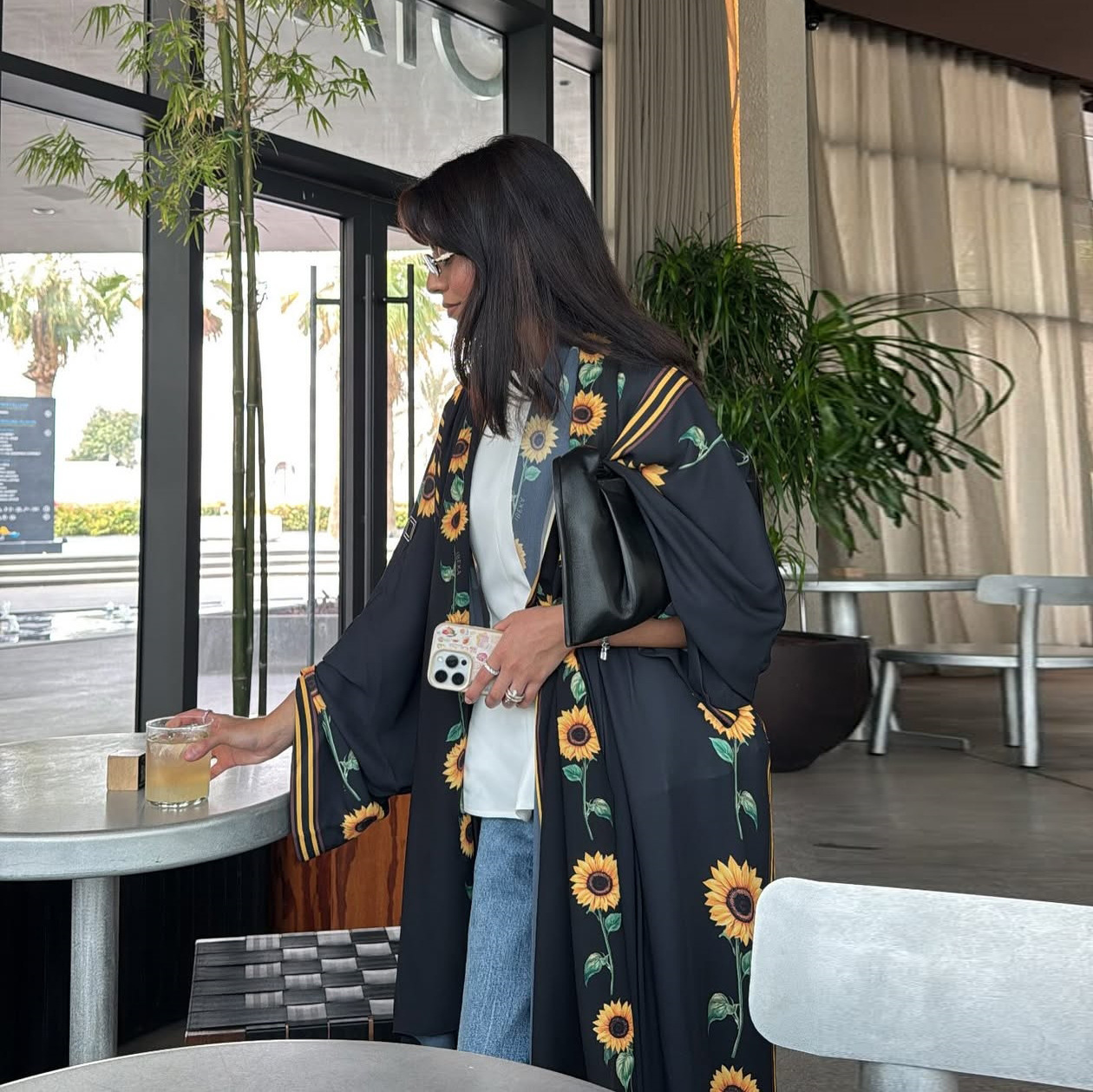 두바이 카디건 로브 드레스 (헤드스카프 포함) 중동 프 - Street Fashion Dubai 리뷰 및 가격