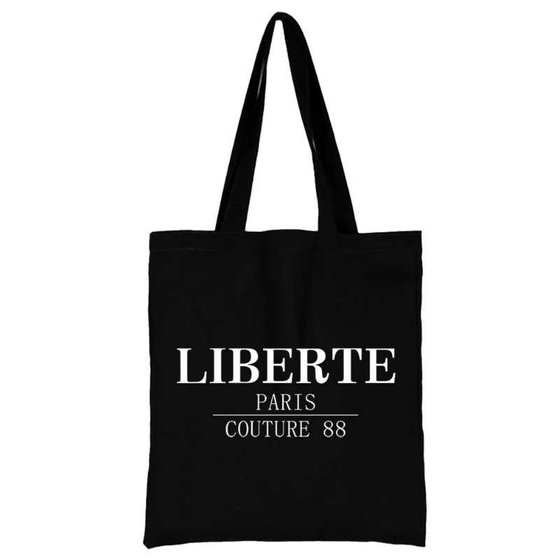 카와이 만화 오렌지 고양이 프린트 블랙 대용량 숄더백  - Tote Bag Canvas Print 리뷰 및 가격