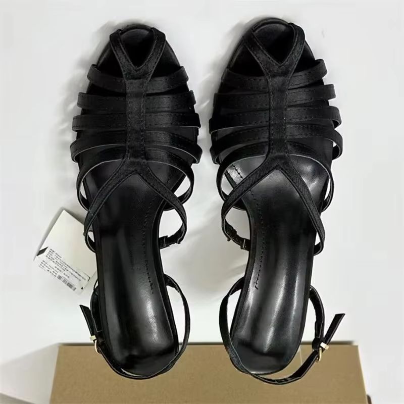 스트리트 스타일 피프토 네로우 밴드 버클 스트랩 여성  - Street Fashion Shoes 리뷰 및 가격