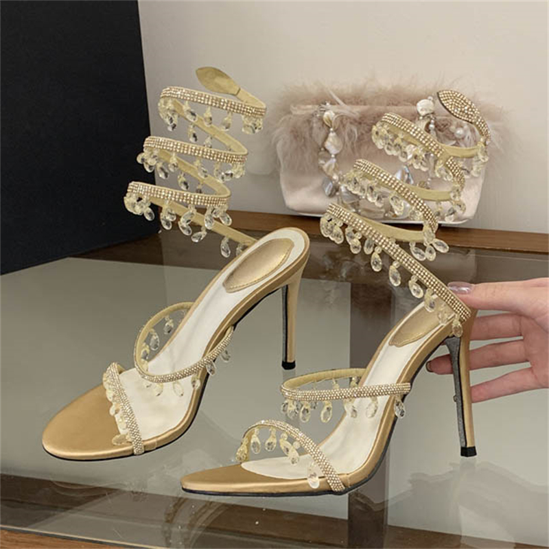 Eilyken 새로운 섹시한 얇은 하이힐 펜던트 크리스 - Street Fashion Shoes 리뷰 및 가격