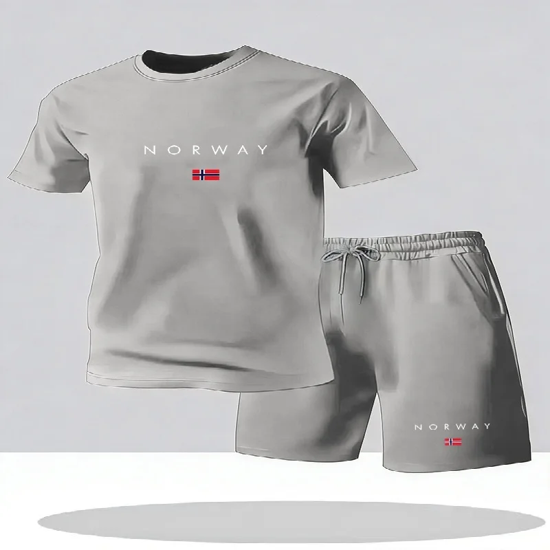 2026 신상 남성 캐주얼 반팔 반바지 투피스 세트 도 - Street Fashion Urban 리뷰 및 가격
