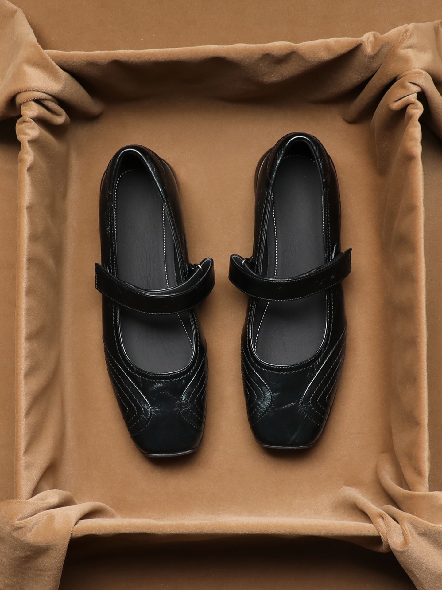 SHOEBOX 벨크로 웨지힐, 중간 높이 굽, 메리 제 - Street Fashion Shoes 리뷰 및 가격