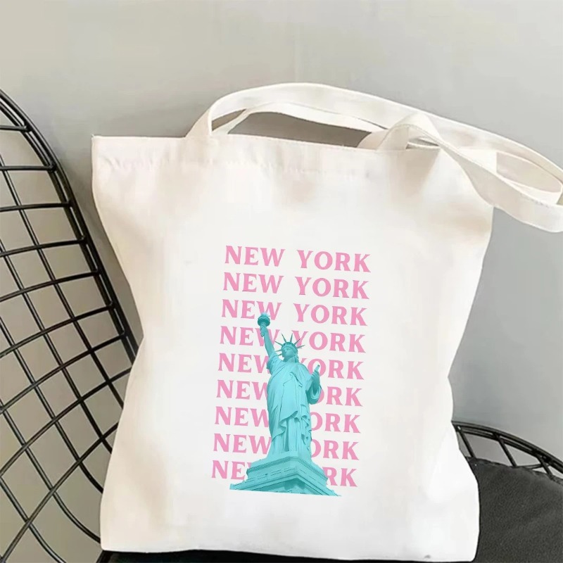 시카고 런던 에펠탑 그래픽 토트백 세계 도시 랜드마크  - Tote Bag Canvas Print 리뷰 및 가격