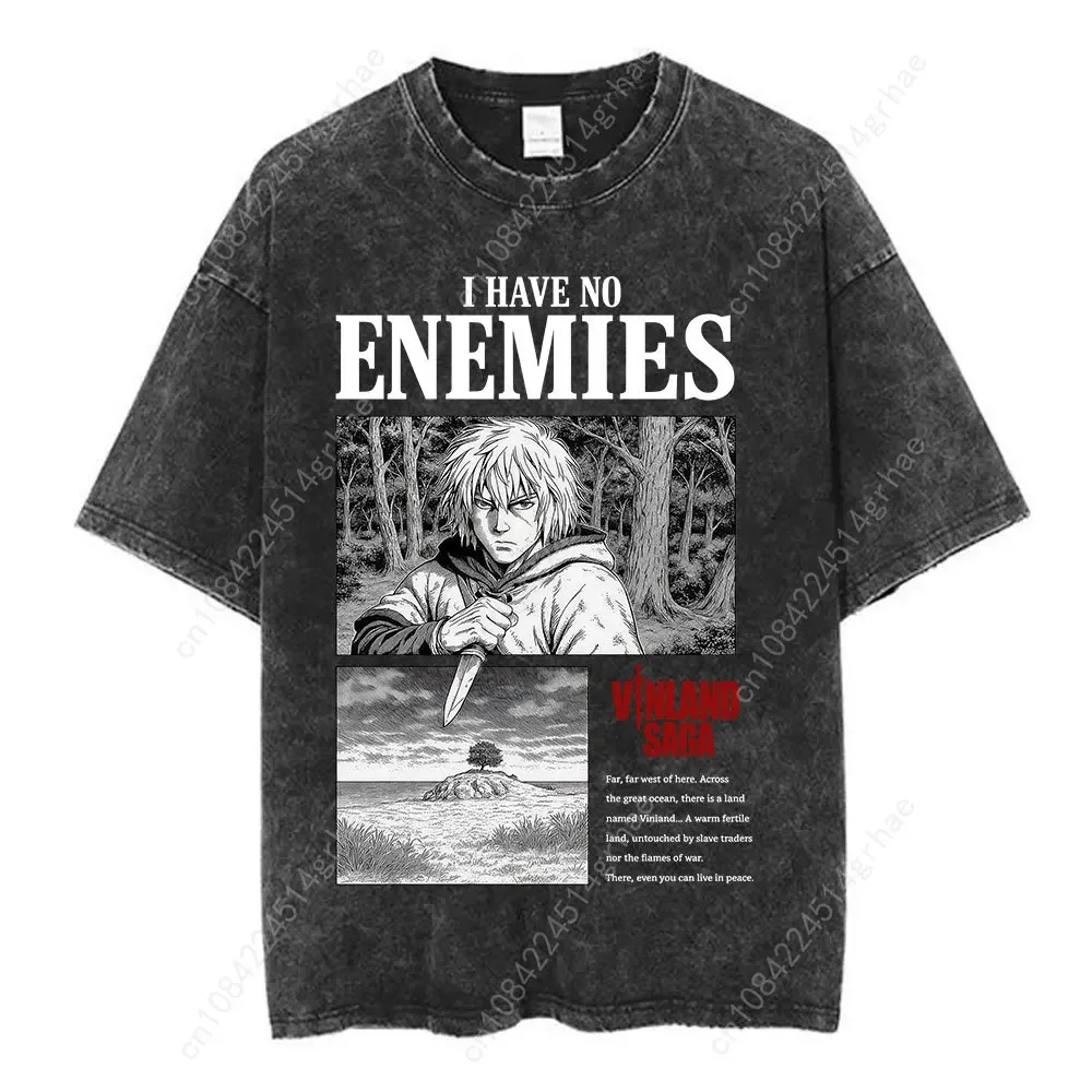 빈티지 워시드 애니메이션 Vinland Saga Tho - Street Fashion Anime 리뷰 및 가격