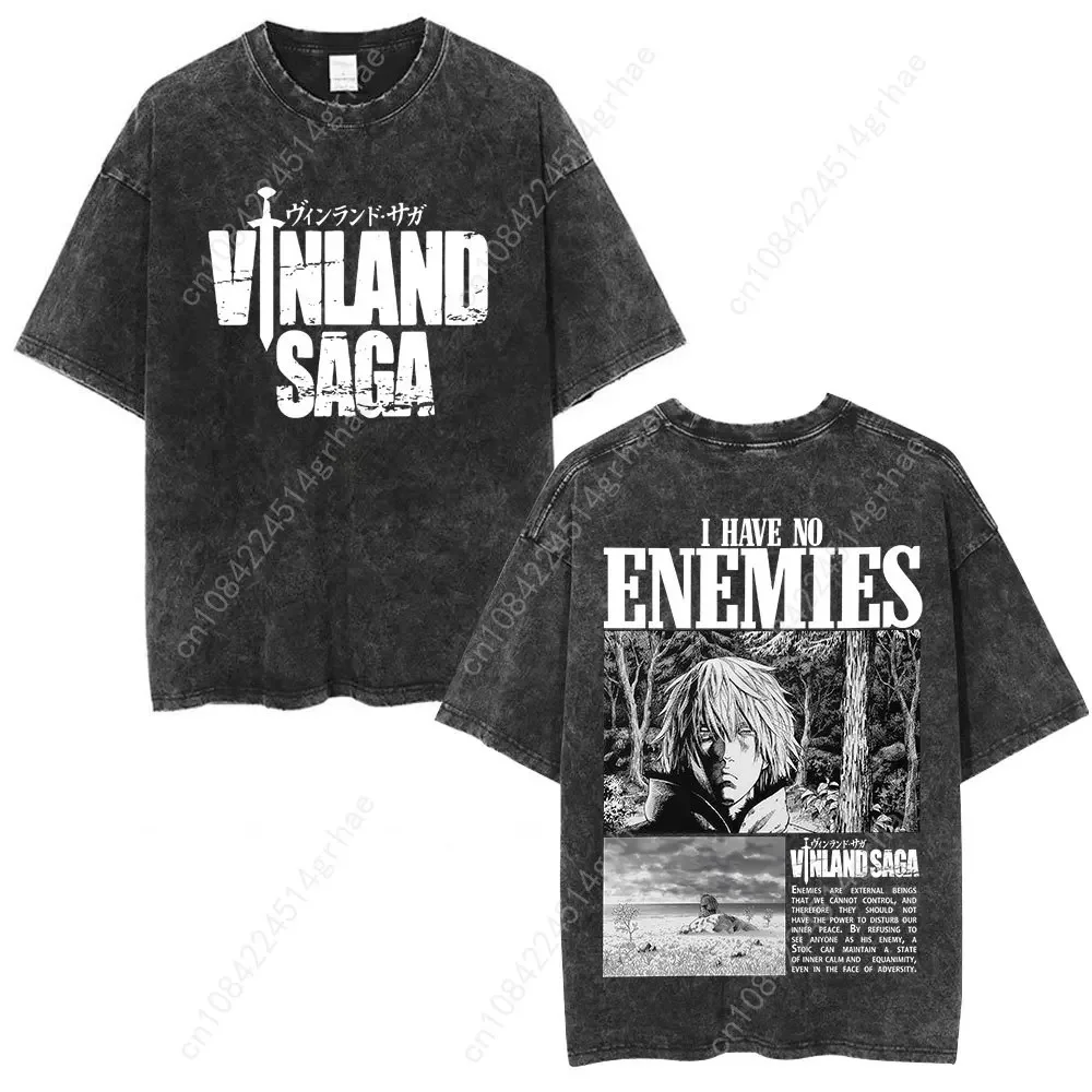 빈티지 워시드 애니메이션 Vinland Saga Tho - Street Fashion Anime 리뷰 및 가격