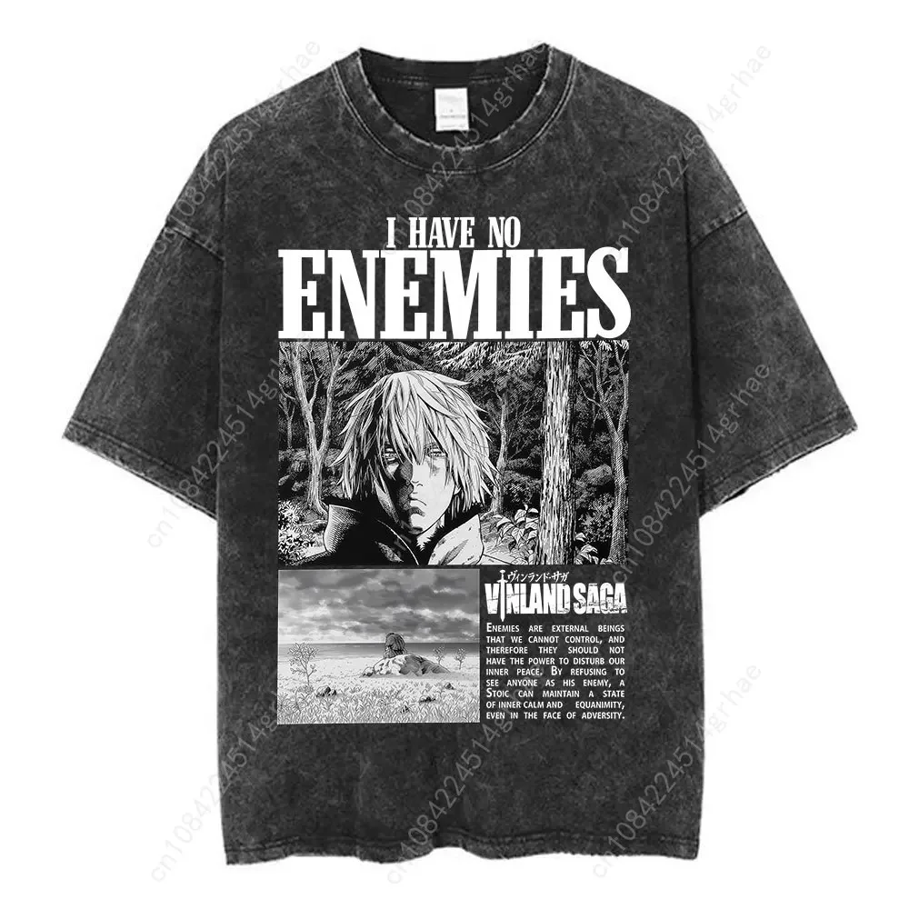 빈티지 워시드 애니메이션 Vinland Saga Tho - Street Fashion Anime 리뷰 및 가격
