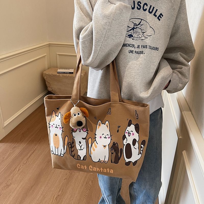 한국 대용량 캔버스 토트백 여성용 학생 문학적 심플 숄 - Tote Bag Canvas Print 리뷰 및 가격