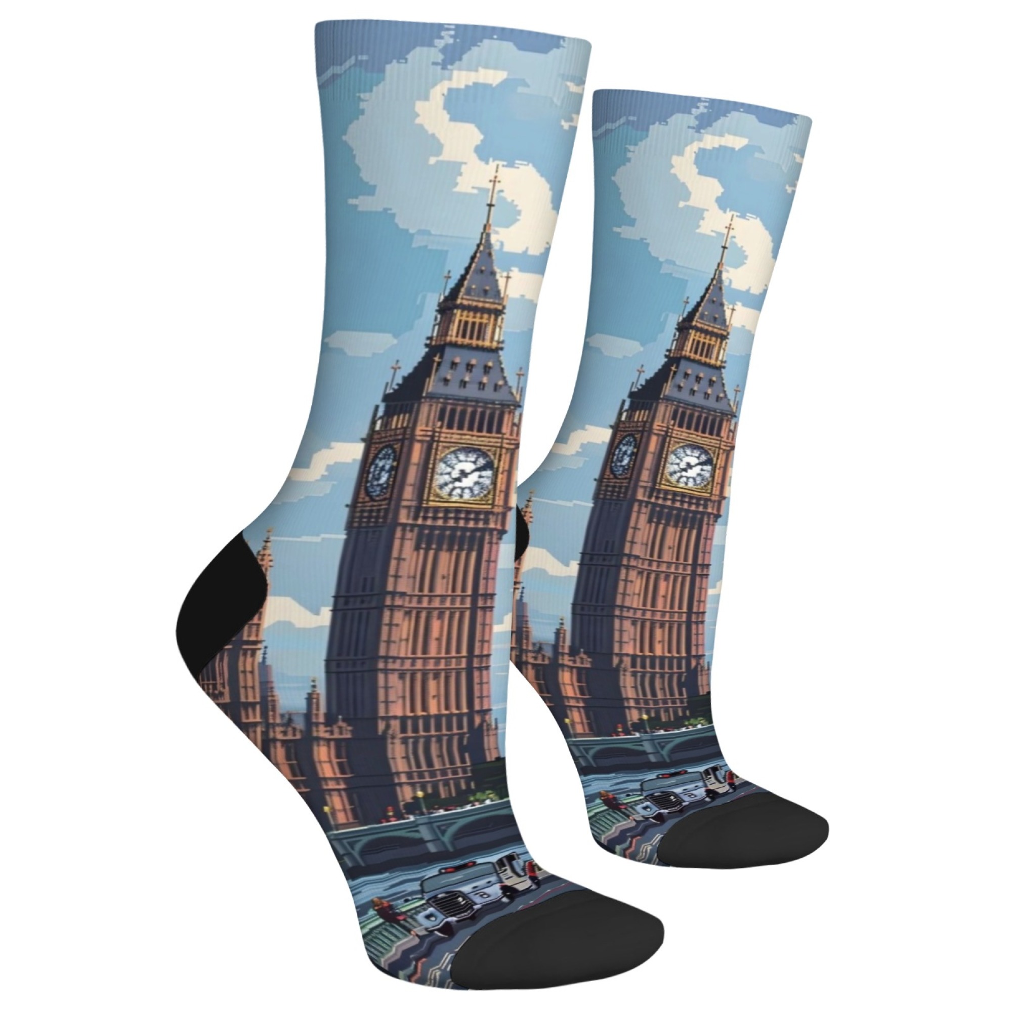 코믹 스타일 런던 스트리트 남성용 양말 참신하고 재미있 - Street Fashion In London 리뷰 및 가격