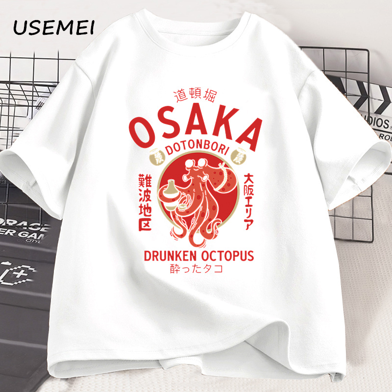 오사카 도톤보리 드렁큰 옥토퍼스 그래픽 티셔츠 일본 스 - Street Fashion Osaka 리뷰 및 가격