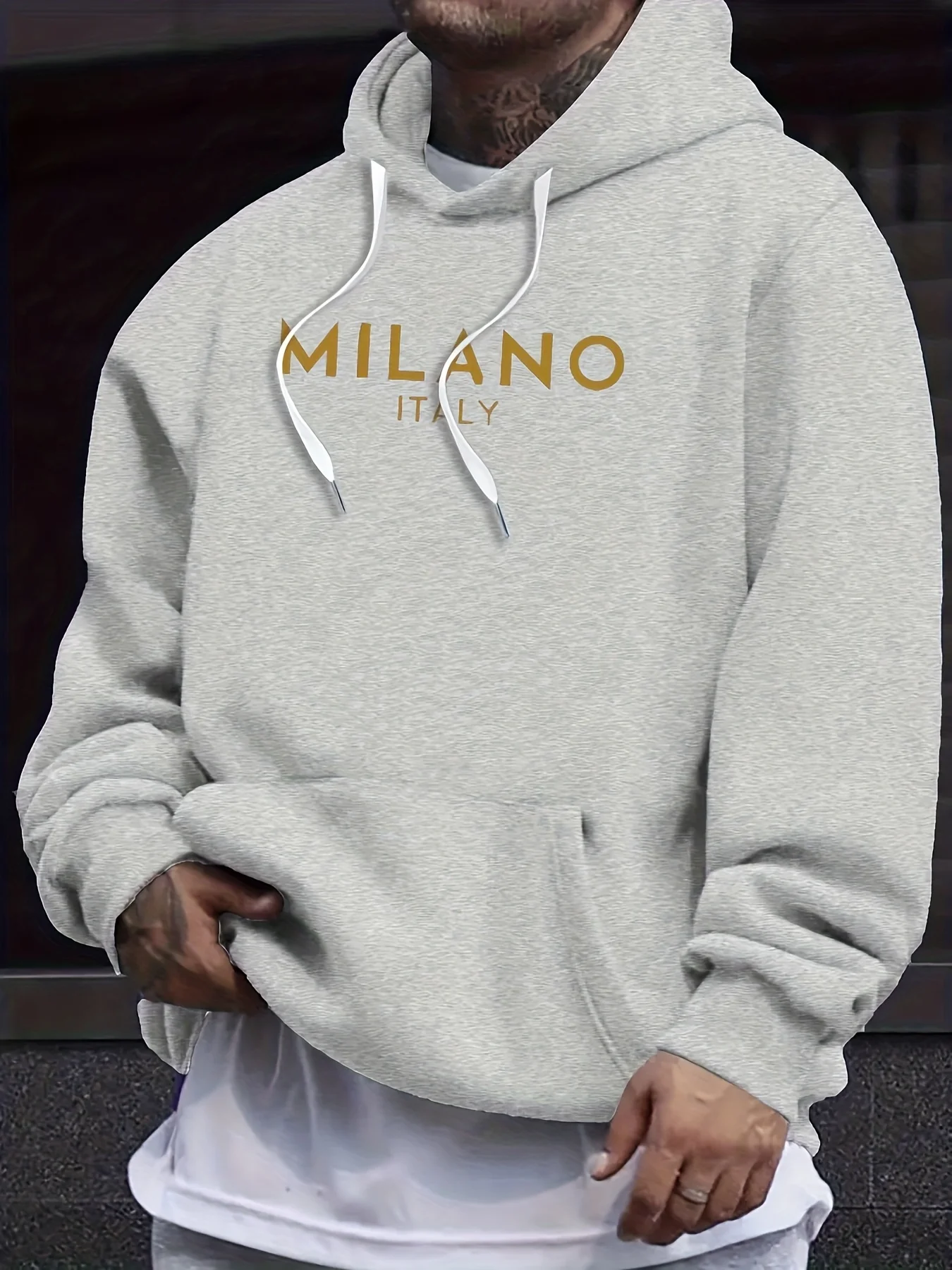2026 가을 겨울 후드 스웨트셔츠, MILANO 프린 - Street Fashion Milano 리뷰 및 가격