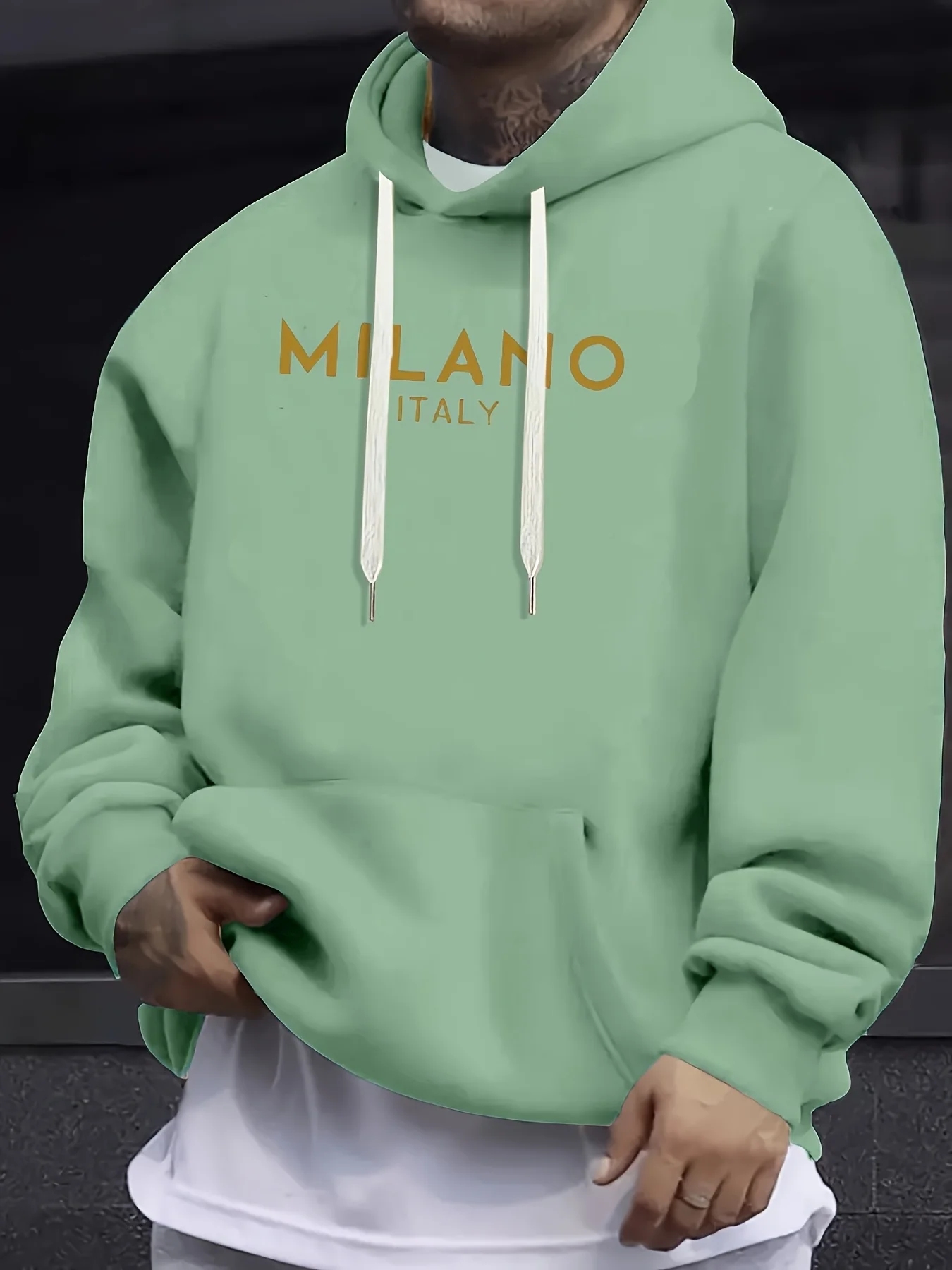 2026 가을 겨울 후드 스웨트셔츠, MILANO 프린 - Street Fashion Milano 리뷰 및 가격