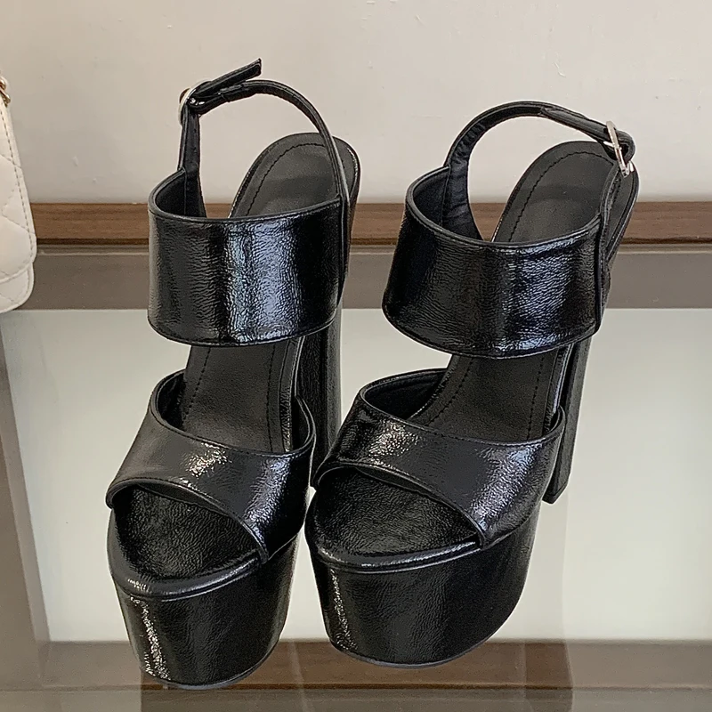 Eilyken 여름 패션 오픈 토 버클 스트랩 샌들 여 - Street Fashion Shoes 리뷰 및 가격