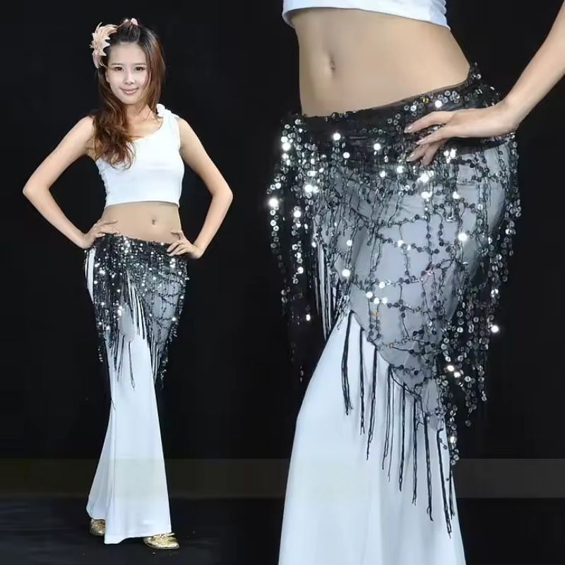 패션 스팽글 벨리댄스 벨트 재즈댄스 태슬 힙 스카프 스 - Street Fashion India 리뷰 및 가격