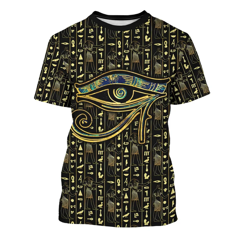 여름 3D 프린트 고대 이집트 그래픽 티셔츠 남녀공용  - Street Fashion Egypt 리뷰 및 가격