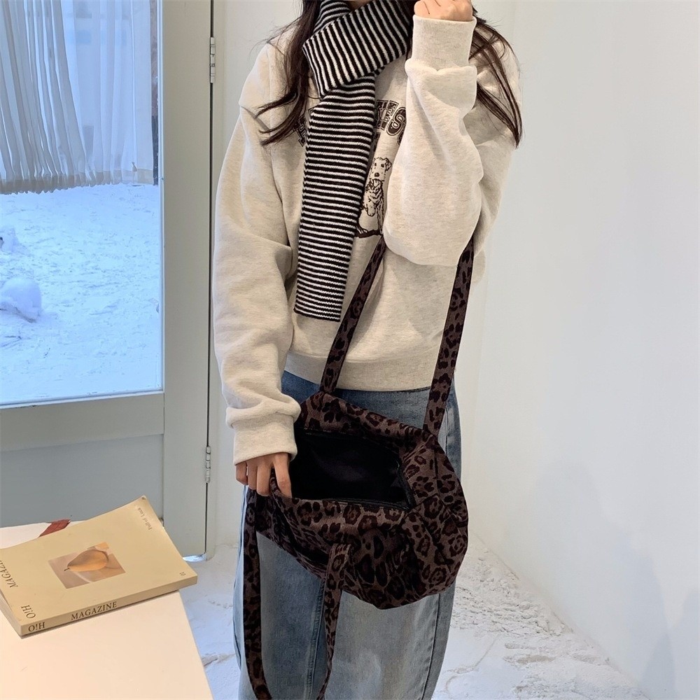 패션 스웨이드 토트백 레오파드 프린트 대용량 숄더백 레 - Tote Bag Canvas Print 리뷰 및 가격