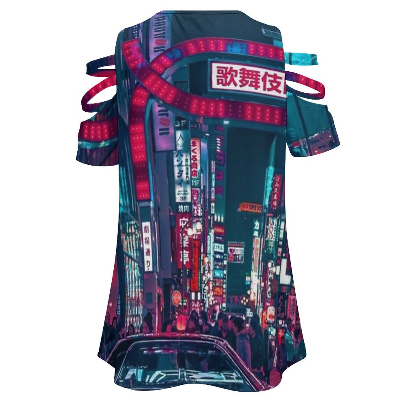 여성 캐주얼 프린트 지퍼 티셔츠, 브이넥 반팔 티셔츠, - Street Fashion Of Japan 리뷰 및 가격