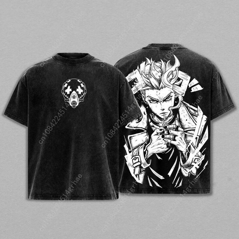 Gachiakuta 빈티지 애니메이션 워시드 셔츠 애니 - Street Fashion Anime 리뷰 및 가격