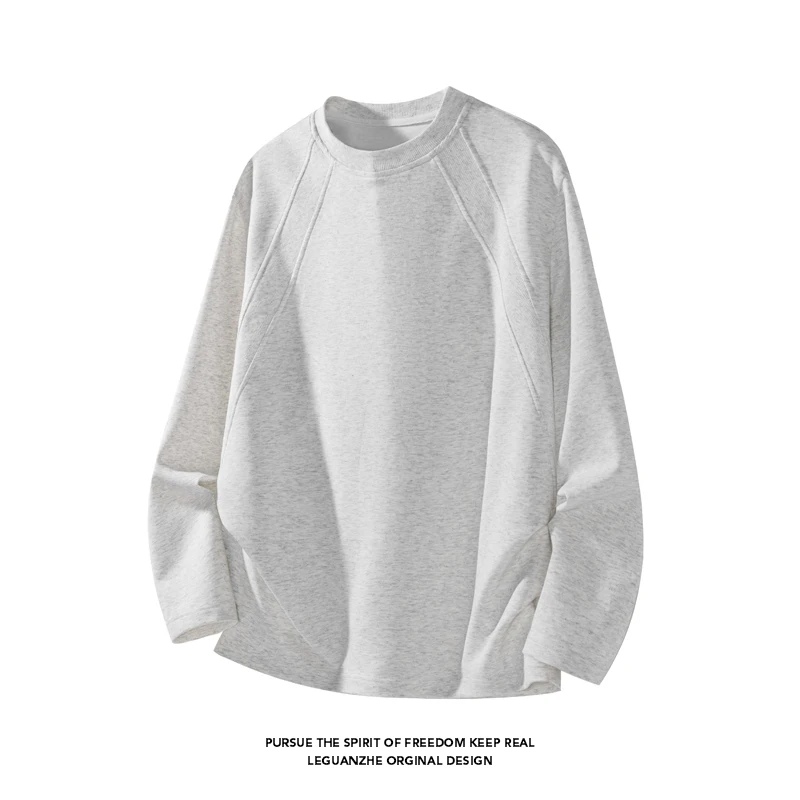 남성 패션 래글런 심 크루넥 긴소매 티셔츠 오버사이즈  - Street Fashion For Man 리뷰 및 가격