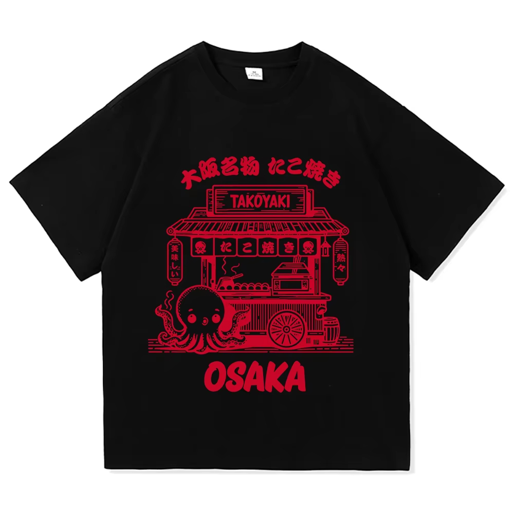유니섹스 타코야키 오사카 그래픽 티셔츠 남성 여성 일본 - Street Fashion Osaka 리뷰 및 가격