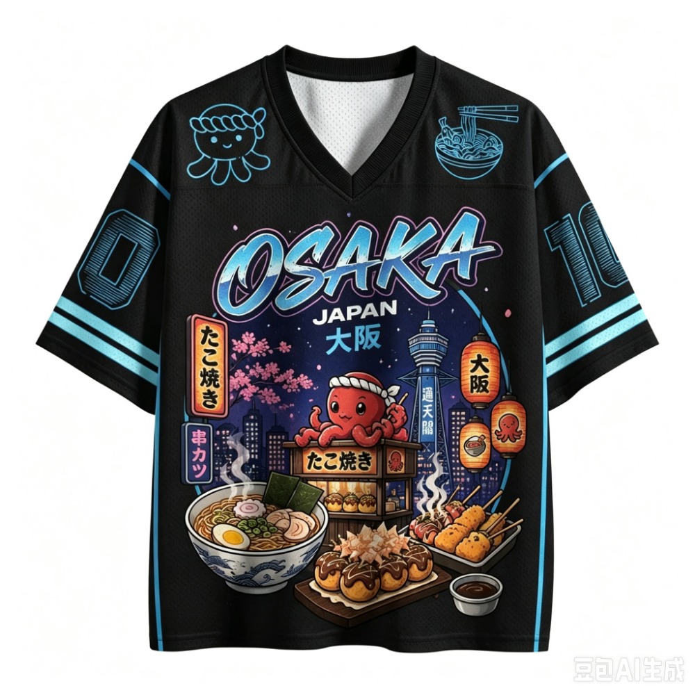 패션 일본 오사카 패턴 3D 프린트 캐주얼 스트리트 펑 - Street Fashion Osaka 리뷰 및 가격