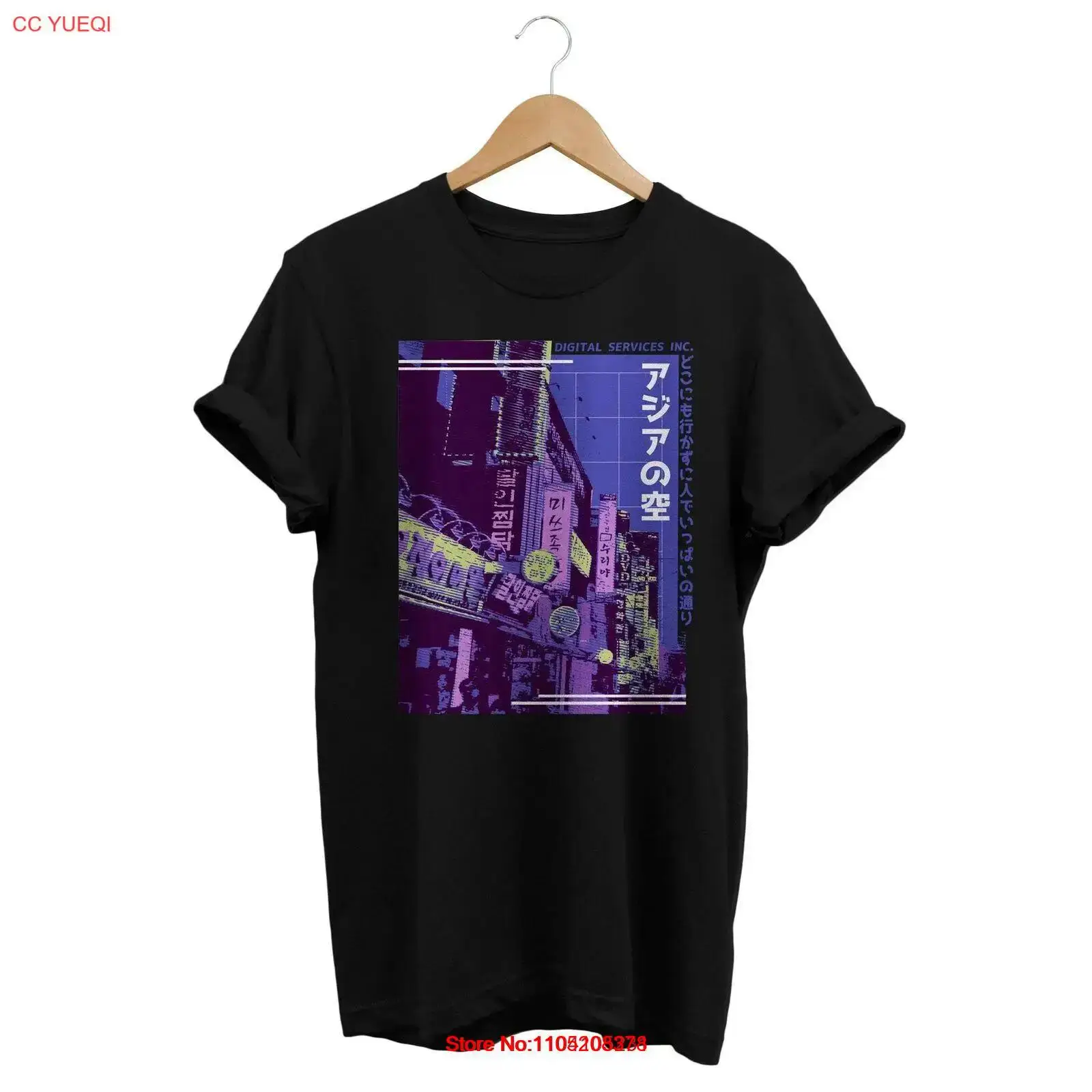 Synthwave Asian Street T 셔츠 Va - Street Fashion Asian 리뷰 및 가격