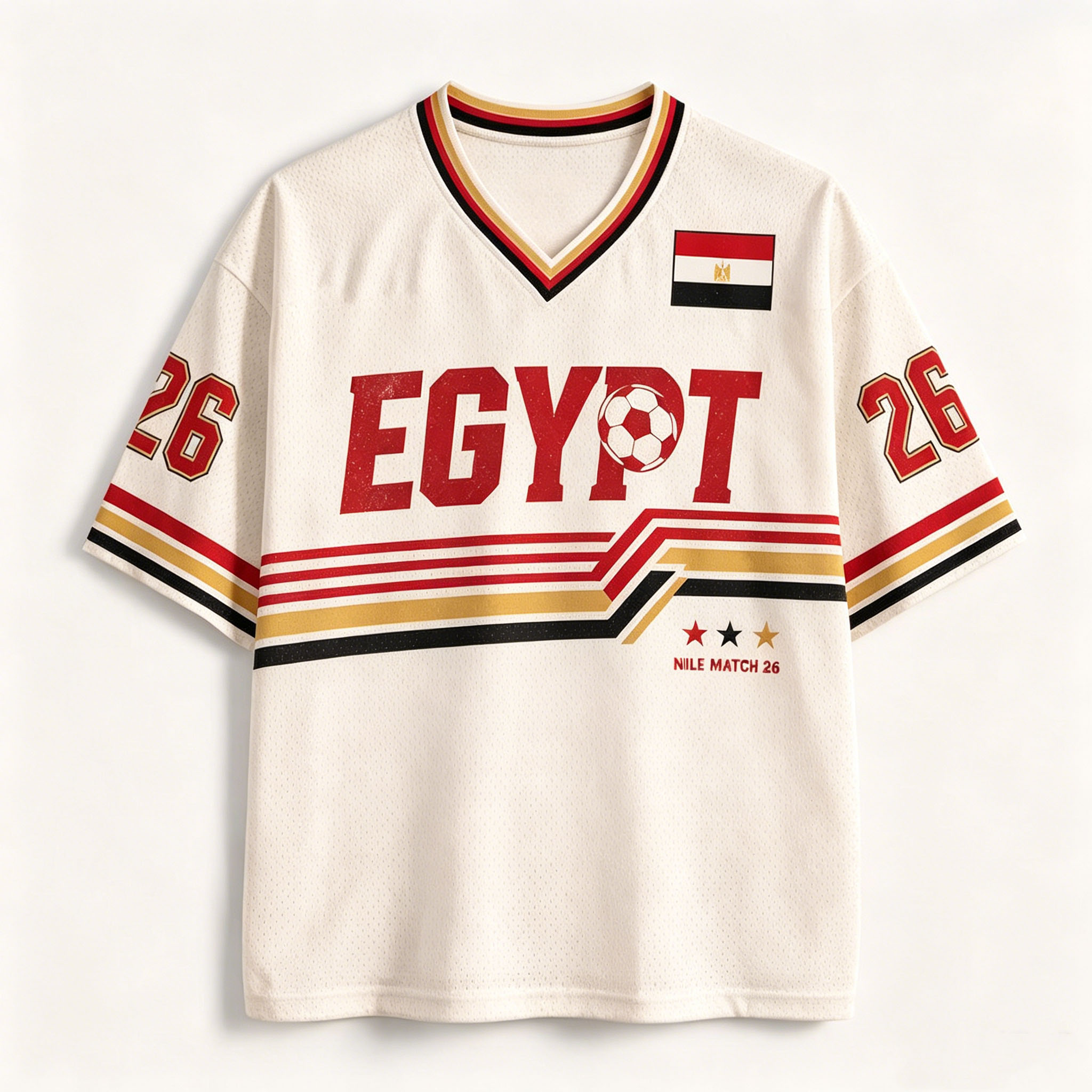 2026 이집트 레트로 V넥 축구 티셔츠 스포츠 스트릿 - Street Fashion Egypt 리뷰 및 가격