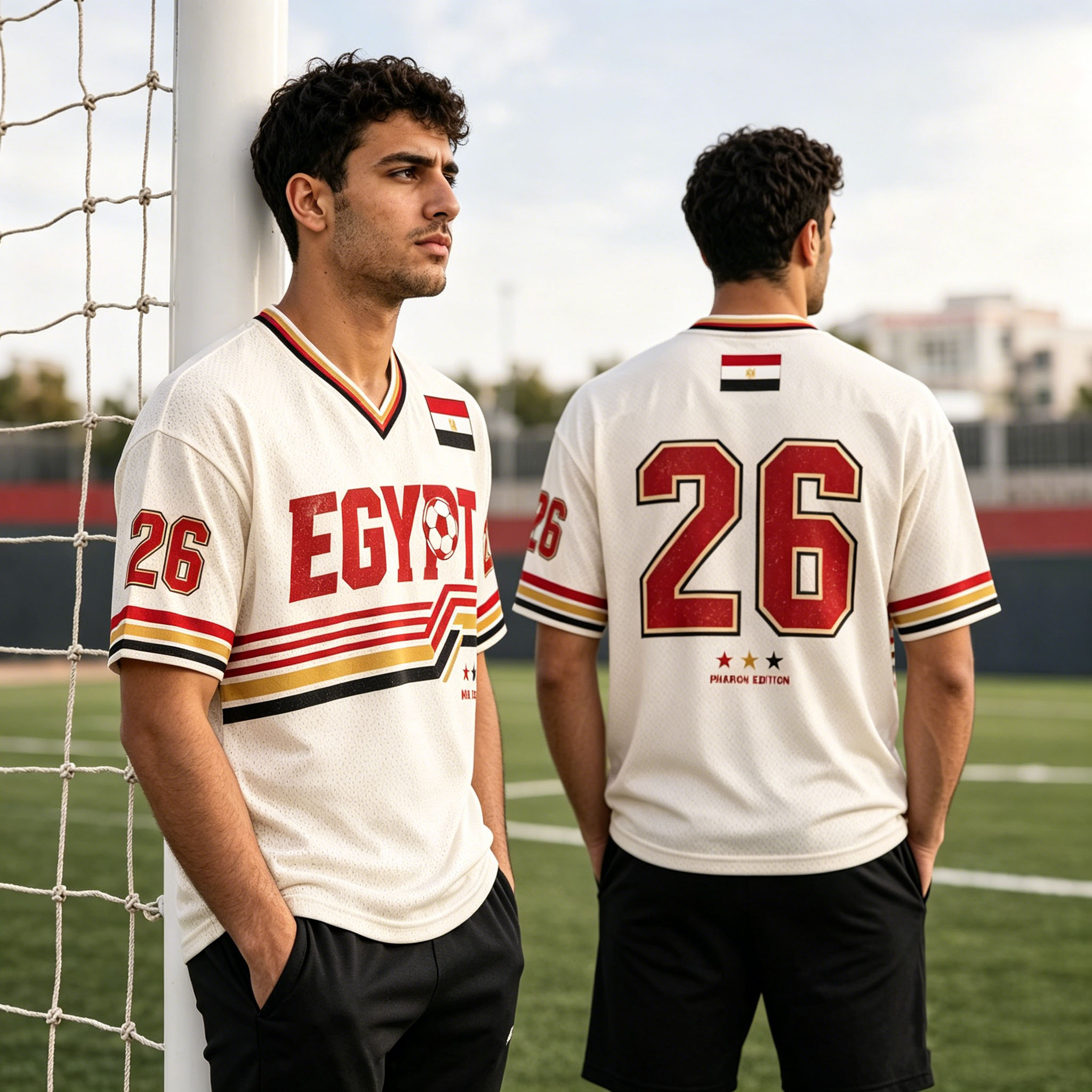 2026 이집트 레트로 V넥 축구 티셔츠 스포츠 스트릿 - Street Fashion Egypt 리뷰 및 가격