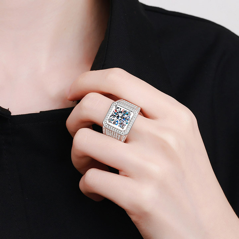 노브 스핀 5ct D 컬러 모이사나이트 반지 925 스 - Street Fashion Rings 리뷰 및 가격
